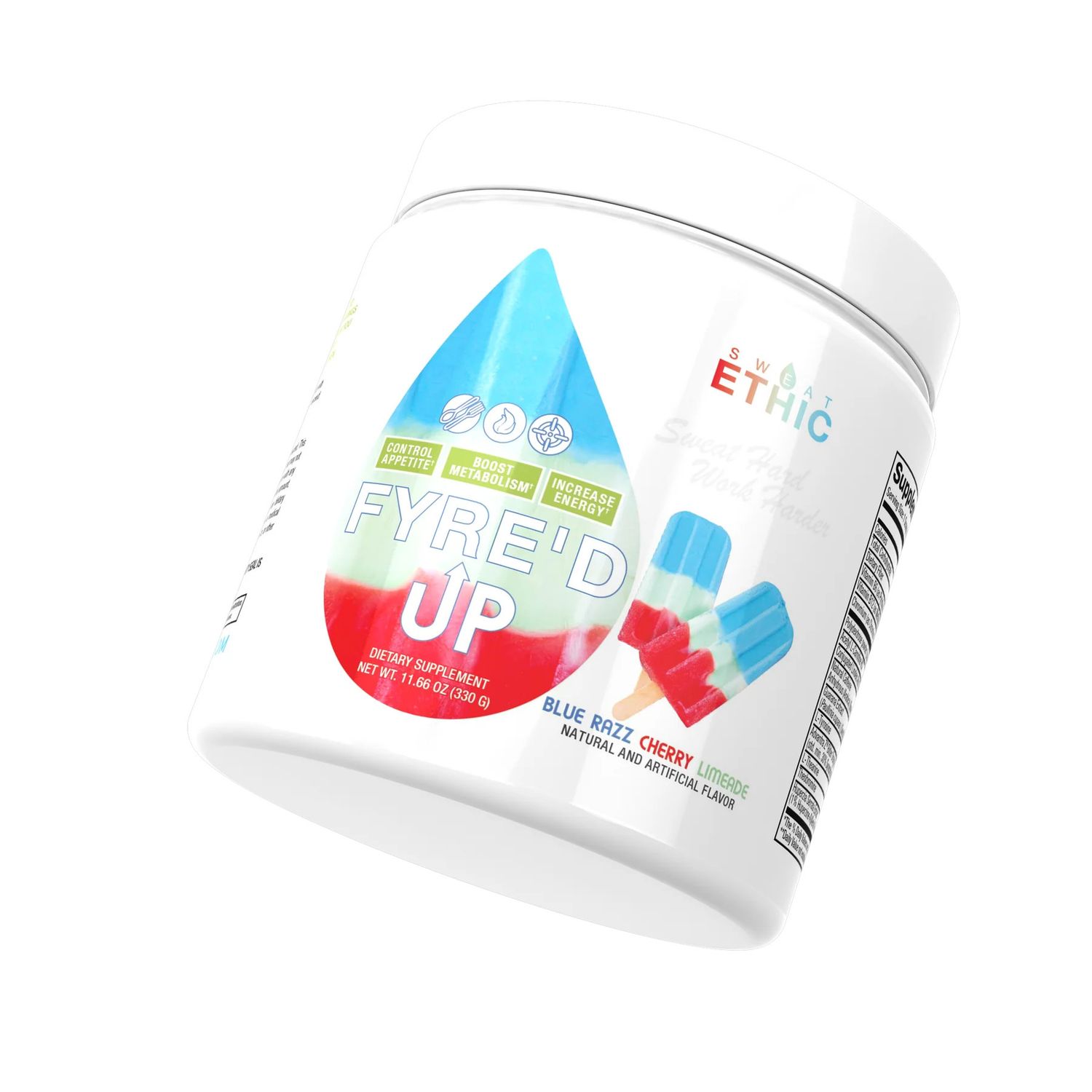 Sweat Ethic Fyre&#39;d Up - blue razz cherry limeade