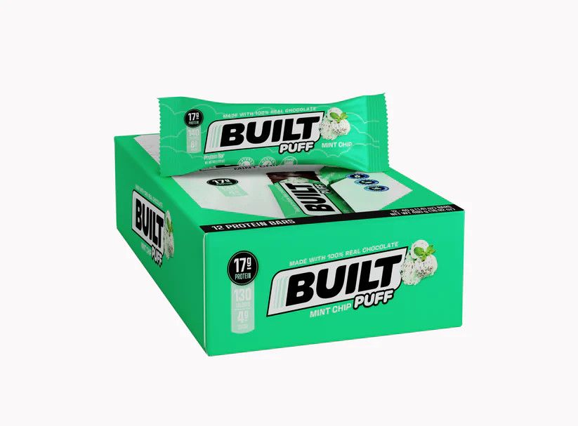BUILT mint chip puffs