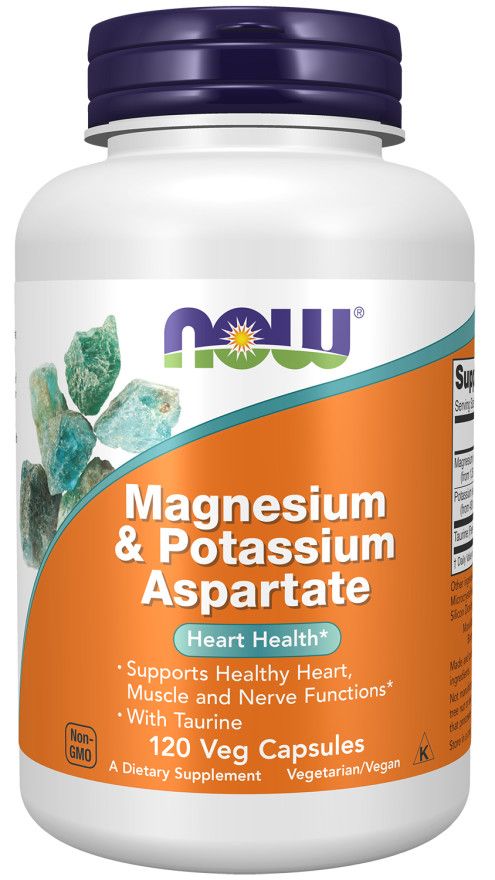 NOW Magnesium &amp; Potassium Aspartate