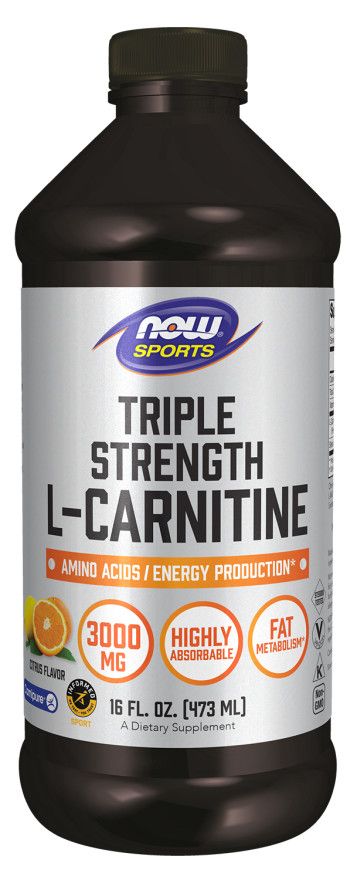 NOW triple strength L-carnitine (liquid)