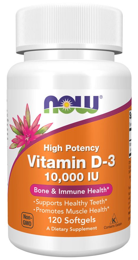 NOW Vitamin D-3, 10,000 IU