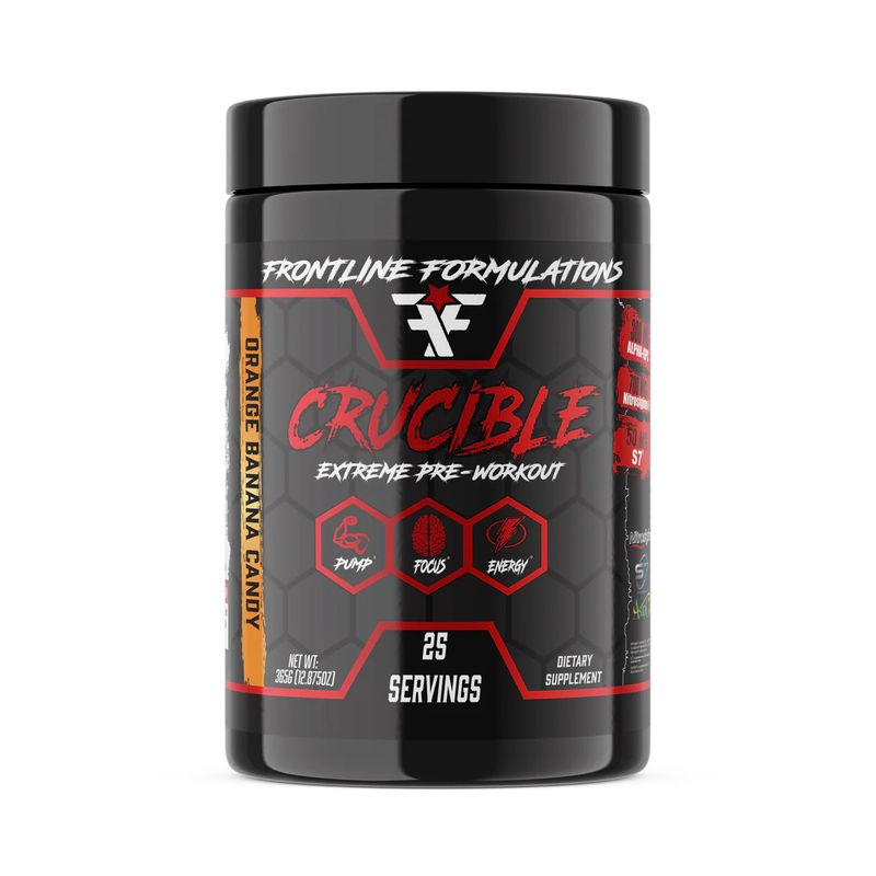Frontline- Crucible Pre-Workout - orange banana candy