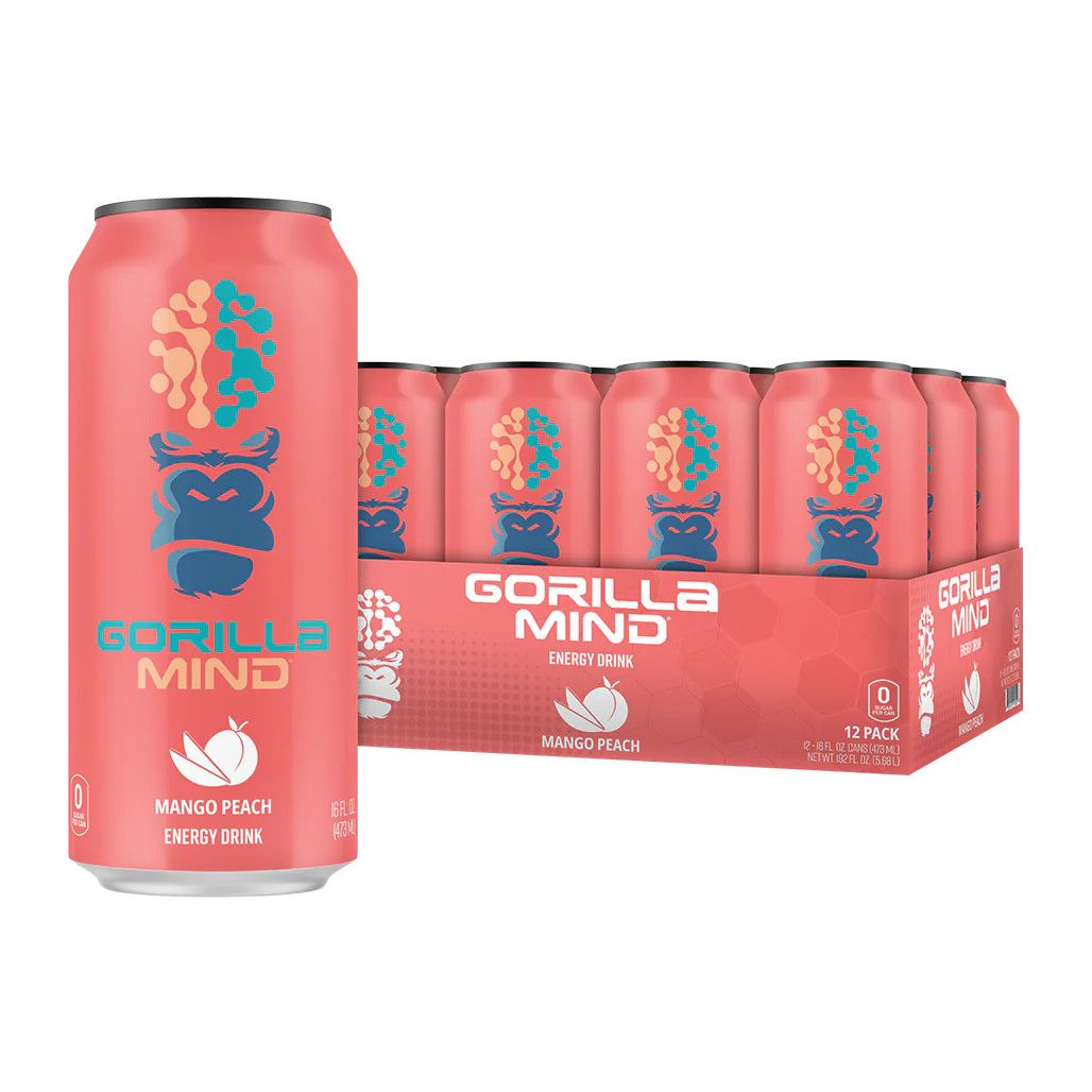 Gorilla Mind Energy RTD - mango peach
