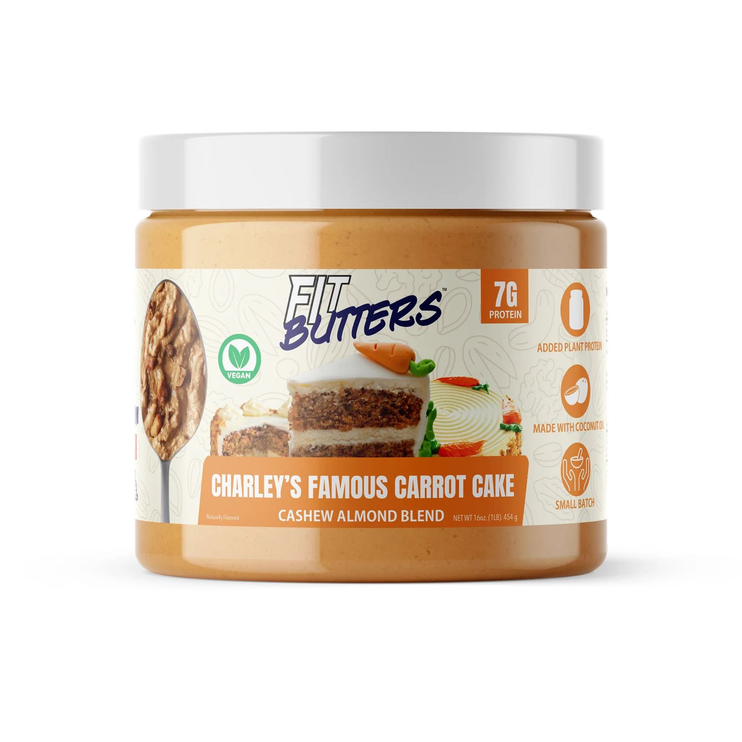 Fit Butters Charley&#39;s famous carrot cake cashew almond blend