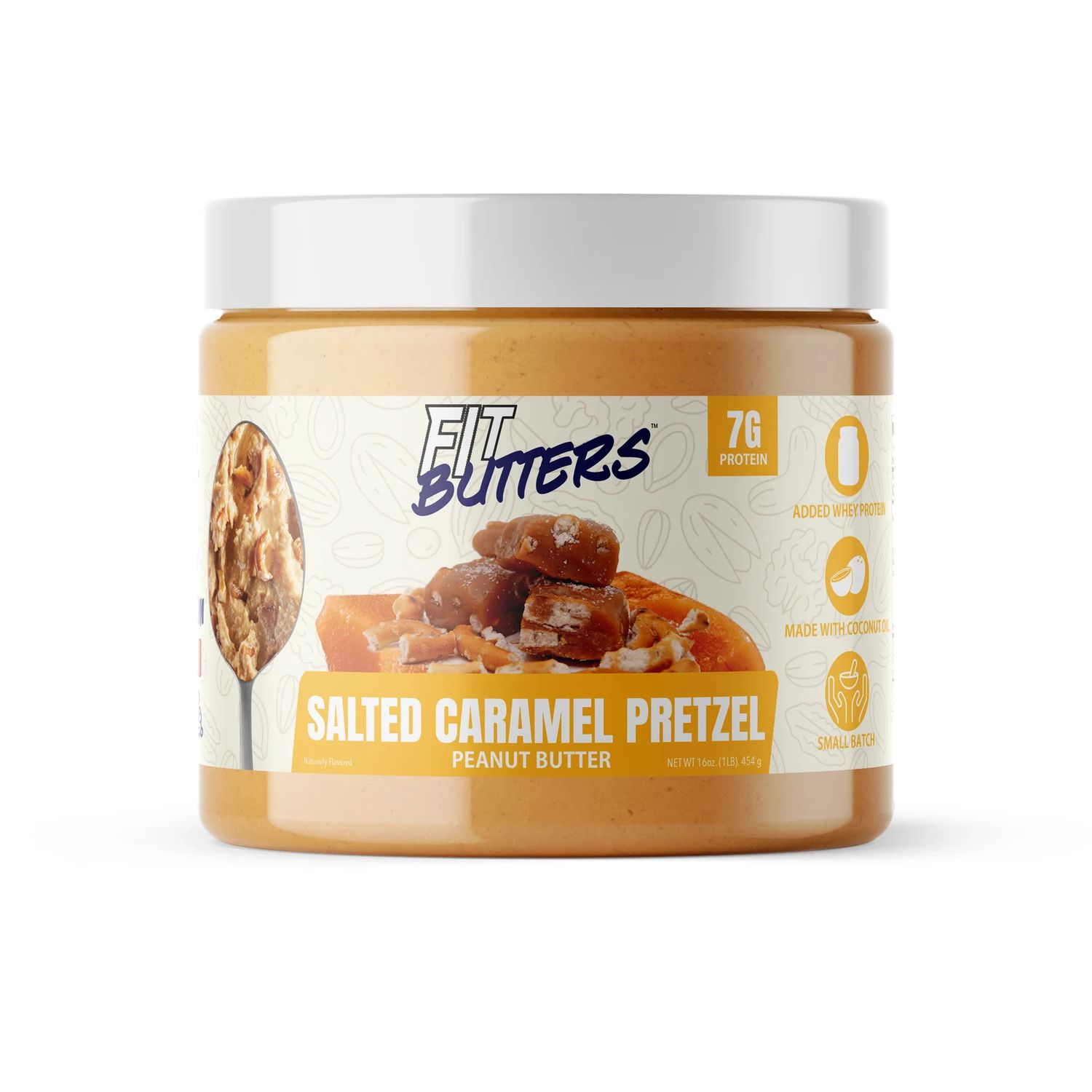 Fit Butters salted caramel pretzel peanut butter