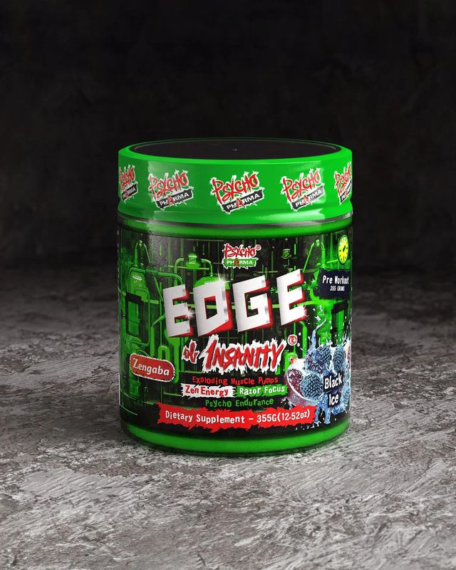 Psycho Pharma Edge of Insanity Pre-workout  - black ice