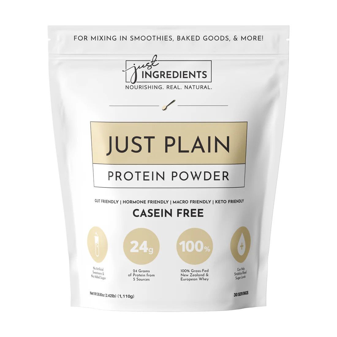 Just Ingredients just plain protein powder