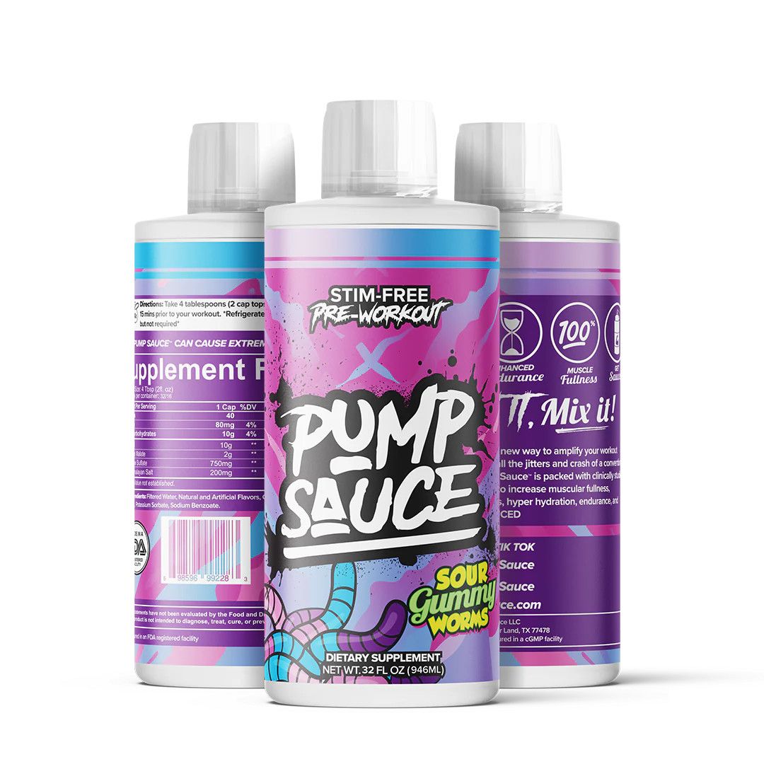 Pump Sauce - sour gummy worms