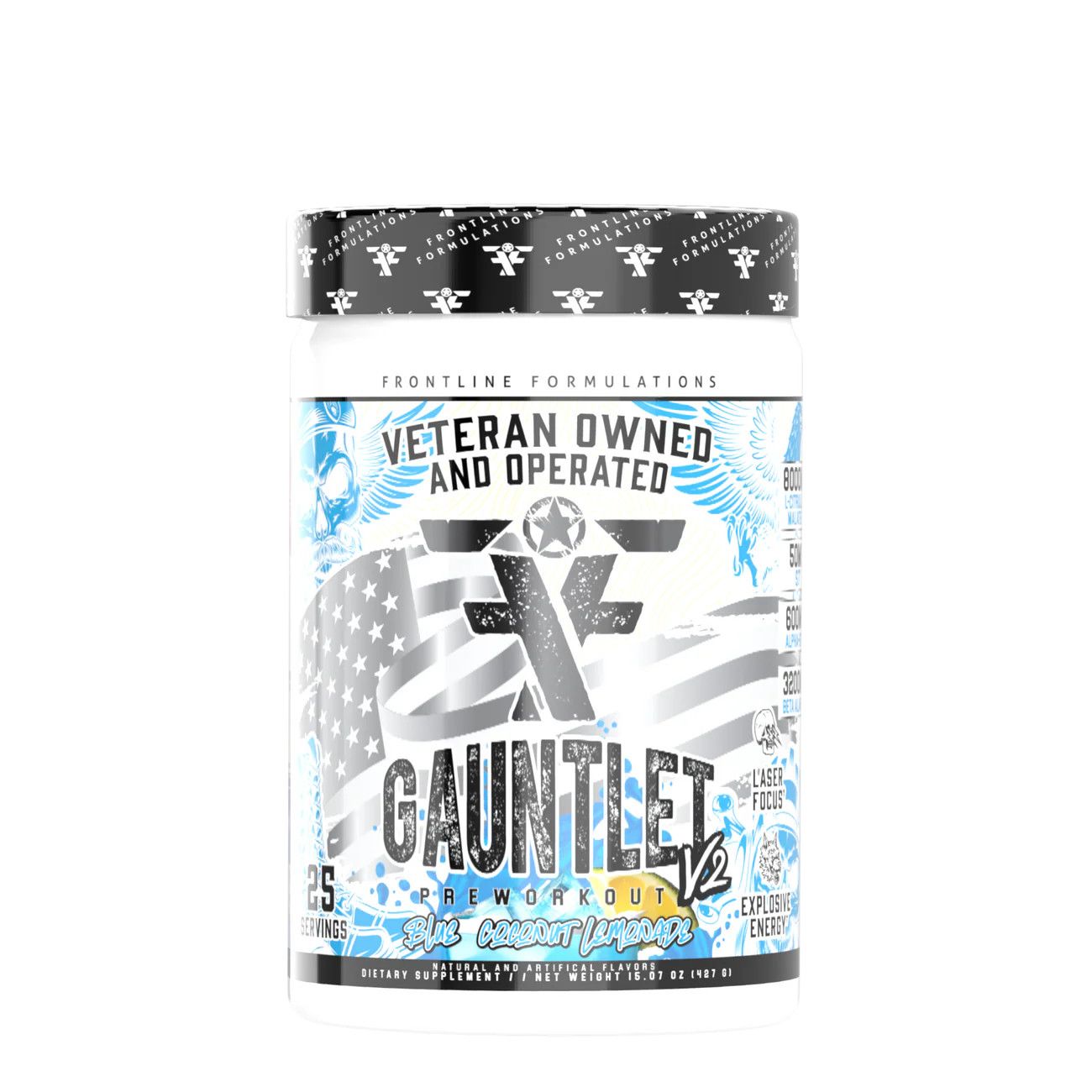 Frontline - Gauntlet pre-workout - blue coconut lemonade