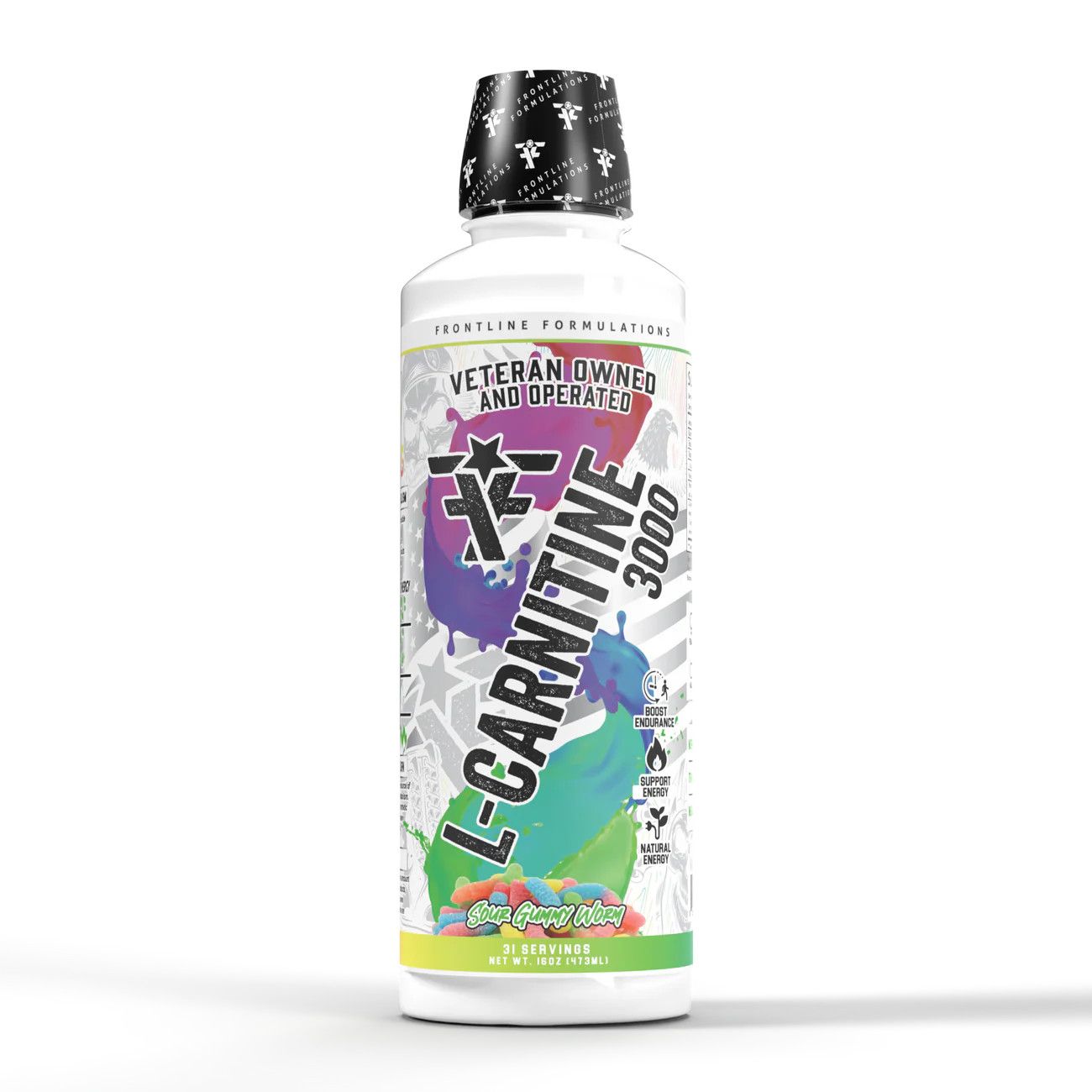 Frontline - L-Carnitine 3,000 - sour gummy worm