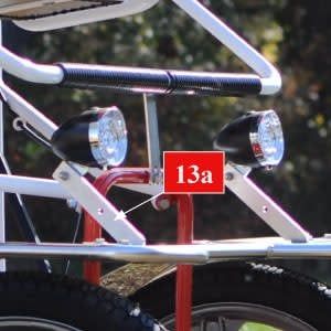 Support for Light Bracket, Passenger Side (new type)