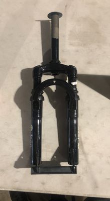 16&quot; Jeep Suspension Bicycle Fork 1&quot; x 5 3/4&quot; Threaded (Black)