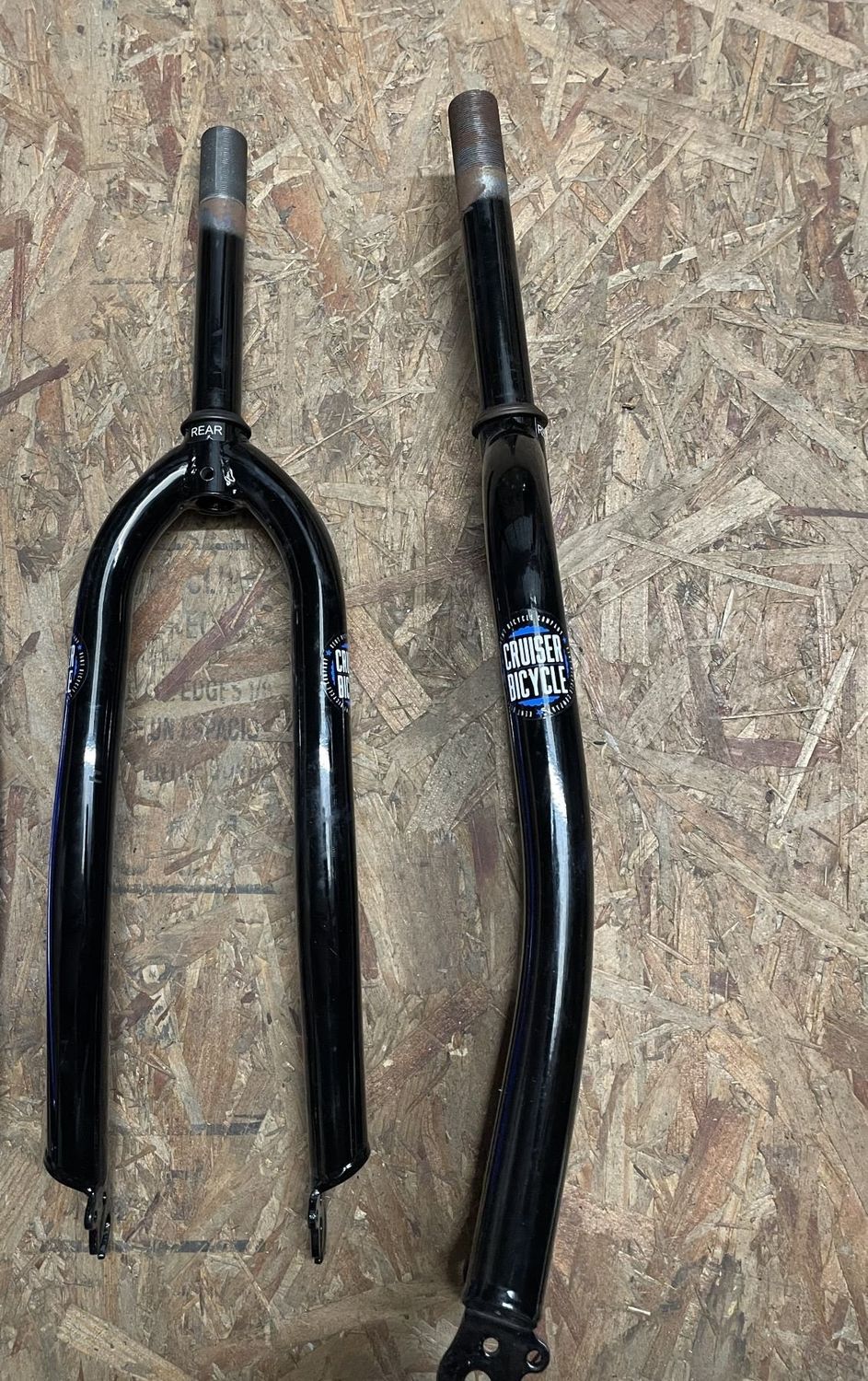 Kent 1&quot; x 6 1/2&quot; Threaded 26&quot; Cruiser Bicycle Fork (Black)