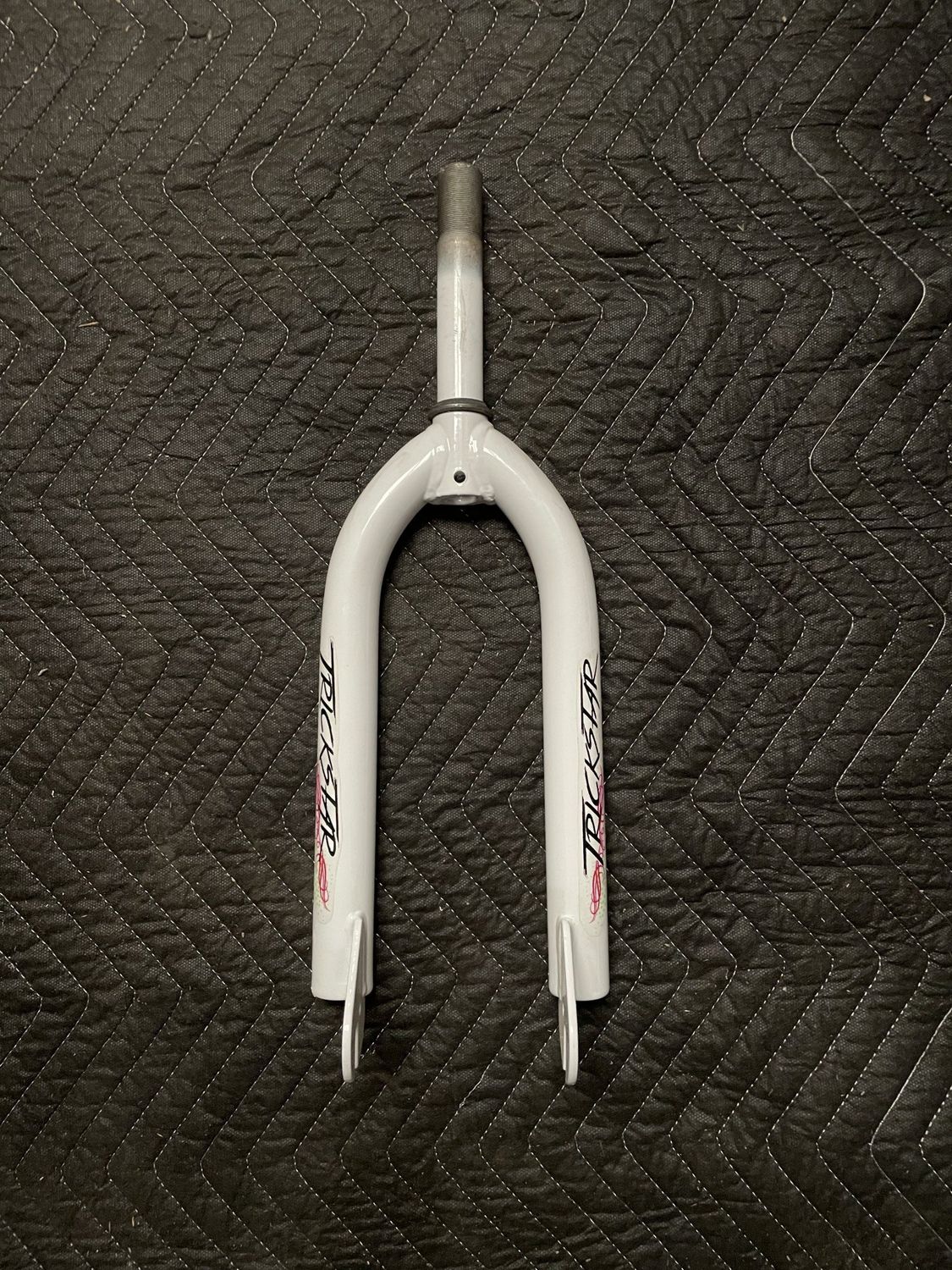 Trickstar 20” Rigid Threaded Bicycle Fork 1&quot; x 5” Steer Tube (White)