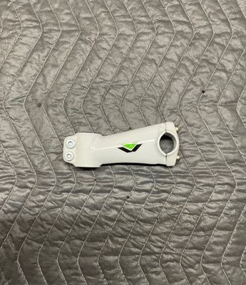 Vitesse Threadless Bicycle Stem (White w/ Green) Long