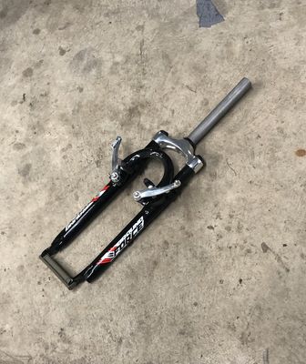 Ground Force 24&quot; Suspension Bicycle Fork 1 1/8&quot; x 8 5/8&quot; Threadless (Black)
