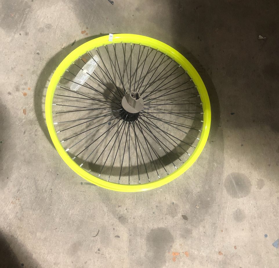 20&quot; Front Bicycle Wheel / Aluminum (Yellow)