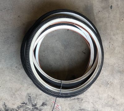 26&quot; Cruiser Bicycle Tire (White Wall)