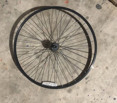 27&quot; Rear Bicycle Wheel / Aluminum / Flip Flop Hub (Black)