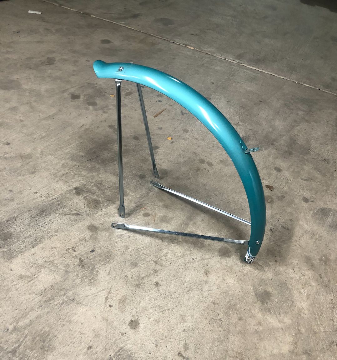 Bracketed Bicycle Fender (Aqua)