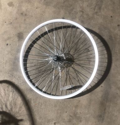 24&quot; Rear Bicycle Wheel / Aluminum / Freewheel (Silver)