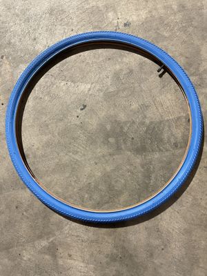 Bulk 700 X 38 Bicycle Tire &amp; Tube (Blue)