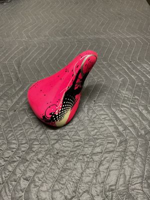 Children’s Bicycle Seat (Pink w/ Black Swirls)