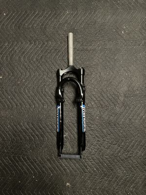 Vitesse 1 1/8” x 7 1/8” Threadless 29” Suspension Disc Brake Bicycle Fork (Gloss Black &amp; Blue)