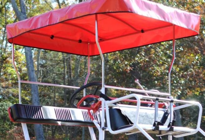 High Quality Vinyl Canopy Roof Curtain for Selene Sport, Color: Red