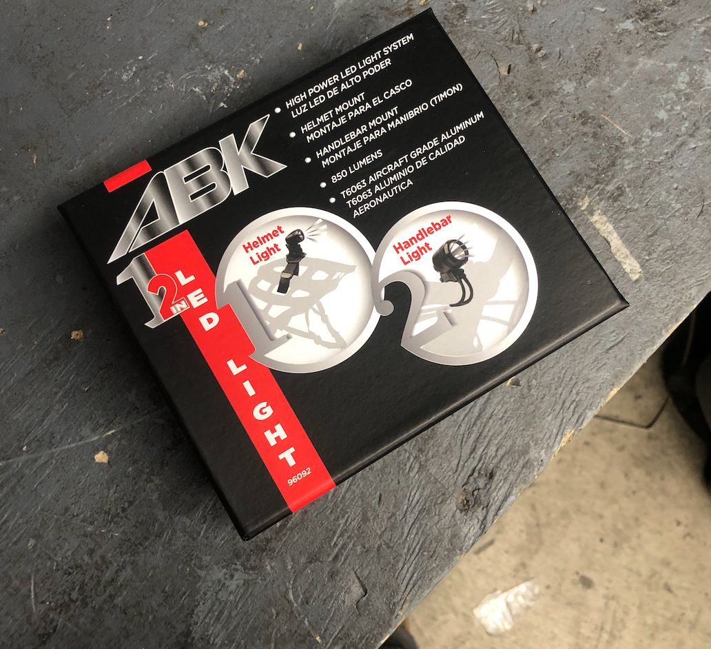 ABK 2 in 1 LED Front Light (Handlebar or Helmet Mount)