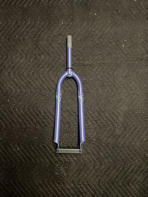 1” x 6 3/4” Threaded 26” Bicycle Fork (Periwinkle &amp; Plaid)