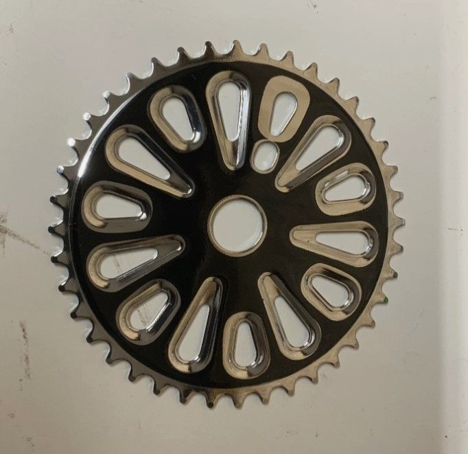 Bicycle Chainring (Black/Silver) 40T