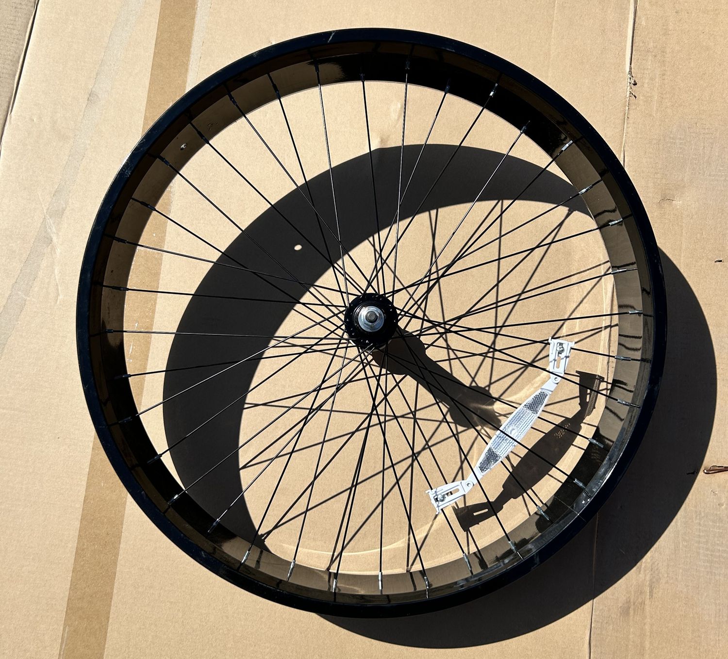 Bulk 26" x 4" Front Bicycle Wheel (Black)
