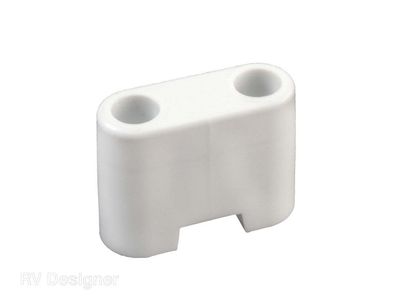 RV Designer Door Bumper for T-Style Entry Door Holder White