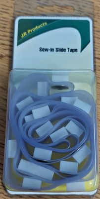 JR Products Clear Curtain Track / Slide Tape Sew in #81365
