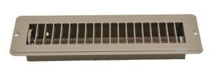 Floor Register 2 1/4 x 10 Brown w/ Damper