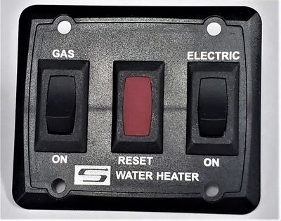 Suburban Water Heater Wall Switch Gas / Electric   Black