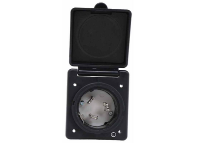 Mighty Cord 50 Amp 125/250v Easy Lock Inlet Black