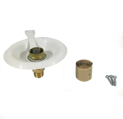 B&amp;B Molders Fresh Water Recessed Inlet Brass