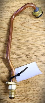 Girard Water Heater Inlet Gas Tube w/gasket PN 2GWH11-12