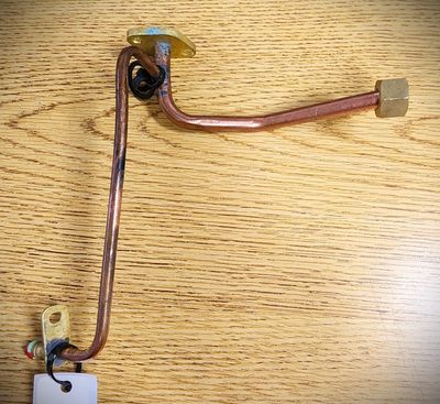 Girard Water Heater Gas Burner Tube w/gaskets PN 2GWH13