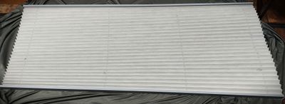 74&quot; x 44&quot; Pleated Cloth Night Shade - Gray