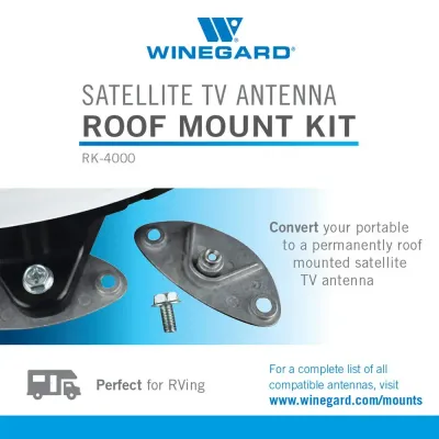 Winegard Satellite TV Antenna Roof Mount Kit RK-4000