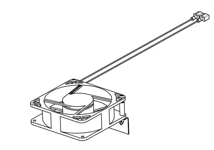 Norcold 639702 N7-N18 Series Condenser Fan/Bracket Assy