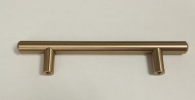 Cabinet Drawer Pull M- Solid Steel Champagne Gold