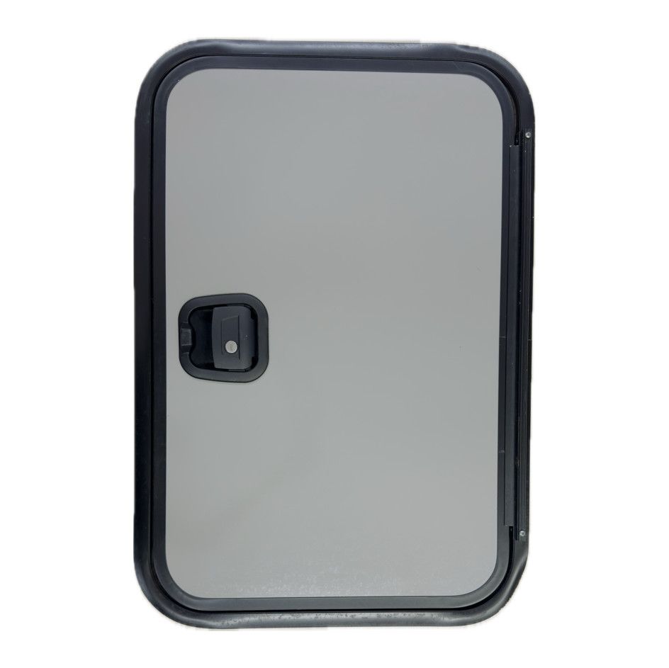 30&quot; x 20&quot; Baggage Door with Slam Latch - Gray with Black Trim