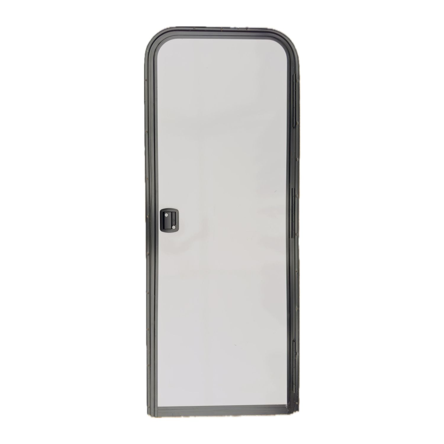26&quot; x 70&quot; Entry Door - No Window - White with Black Frame