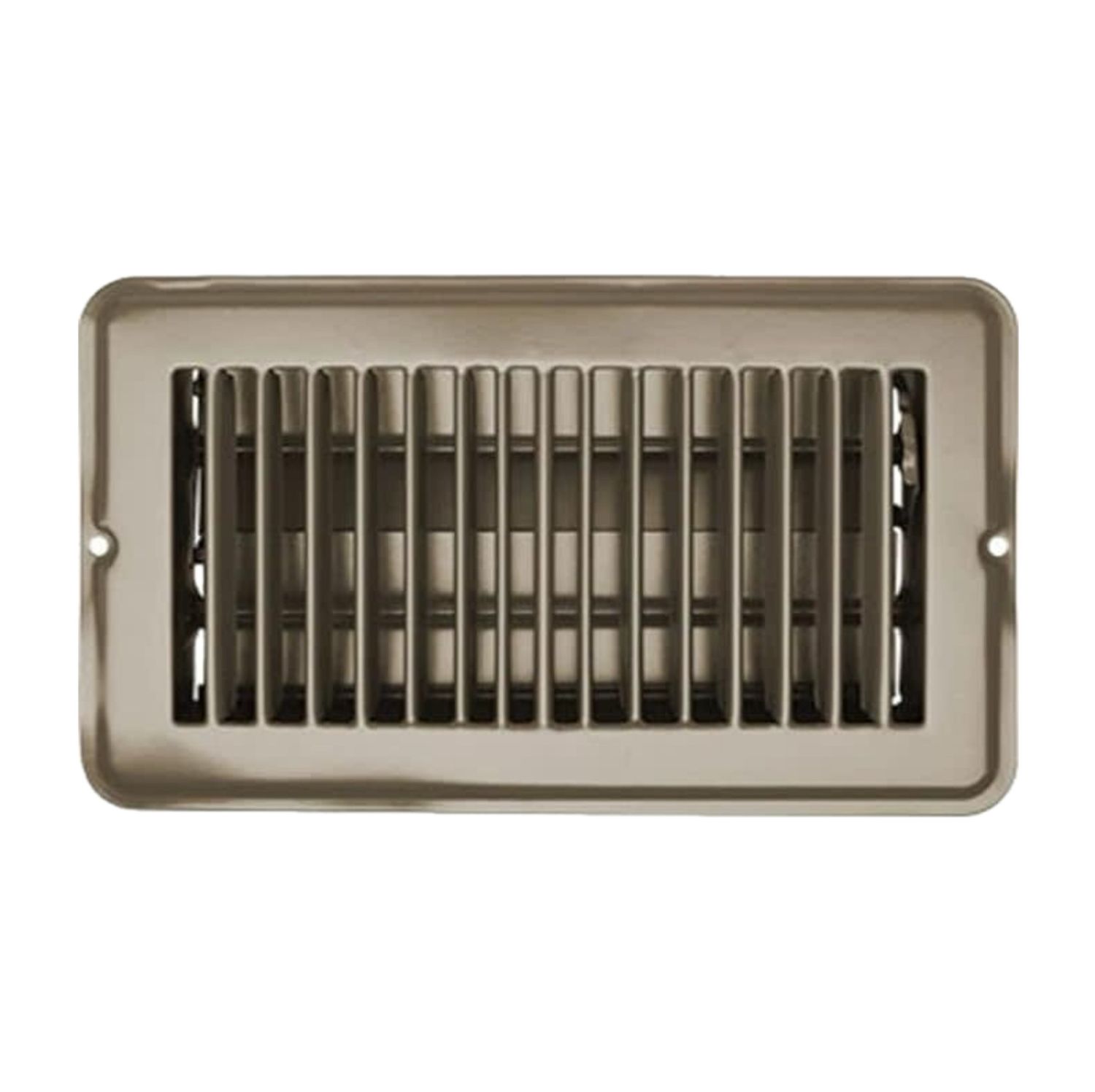 RV Designer Floor Register 4&quot; x 8&quot; Tan with Damper