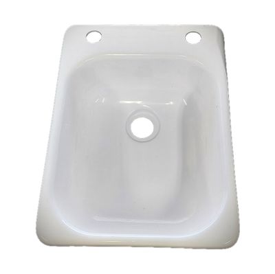 TravelStar White Rectangular Bathroom Sink