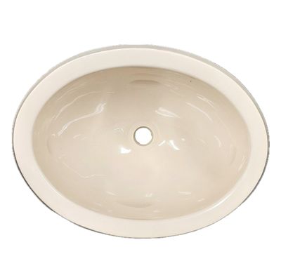 LaSalle Bristol 10&quot; x 13&quot; Oval Bathroom Sink Parchment